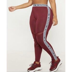PRETTYLITTLETHING Women’s Size XL Burgundy Leggings